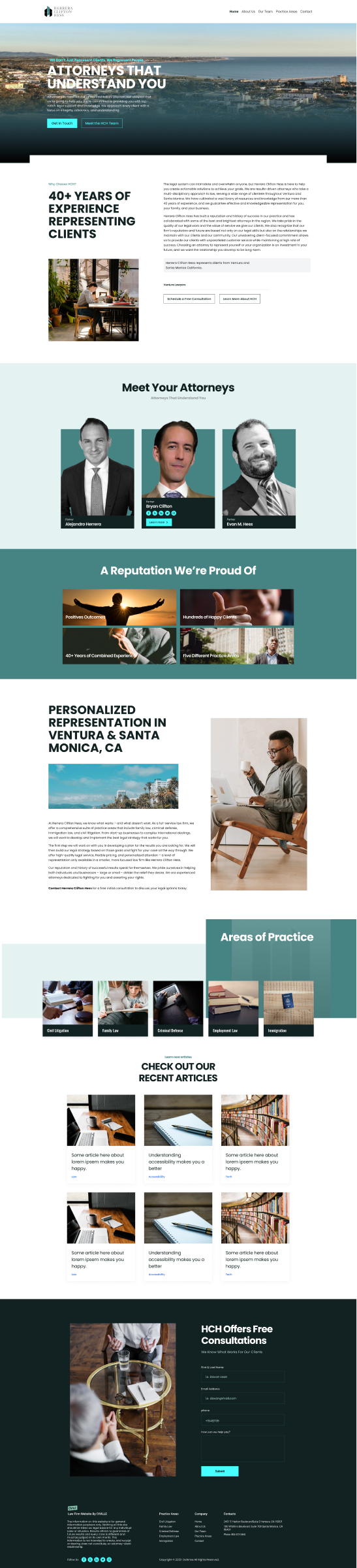 Legal Growth System website design overview